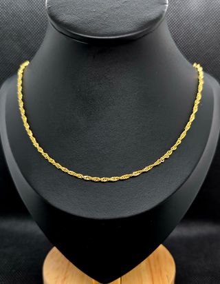 Cadena de Oro 18K, Singapur, 4.69gr, 51cm