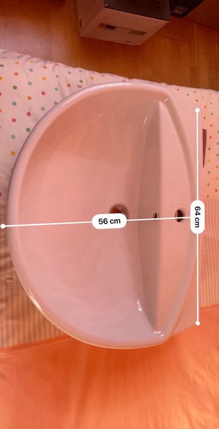 Pedestal y lavabo victoria 65cm