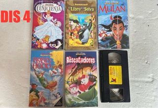 5 PELICULAS  DISNEY LOS CLÁSICOS CINTA VHS