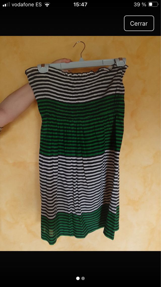 Vestido veraniego palabra de honor