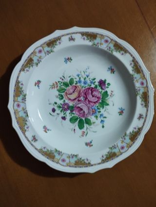 Coppia piatti in porcellana Limoges