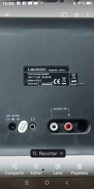 Altavoz iPod iPhone lauson