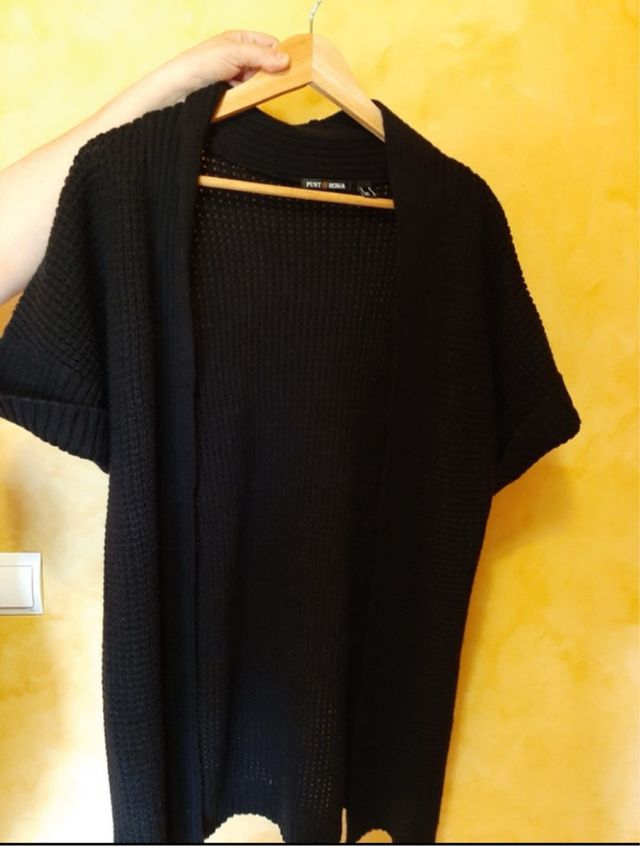 Cardigan negra de Punt Roma