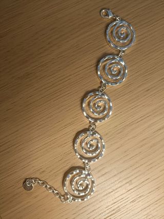 Pulsera plateada italiana 