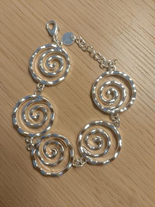 Pulsera plateada italiana 