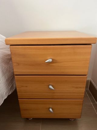 Set cabecero y mesitas de noche de madera roble 🇫🇷