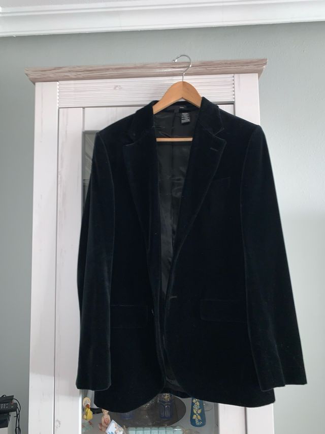 Chaqueta negra terciopelo