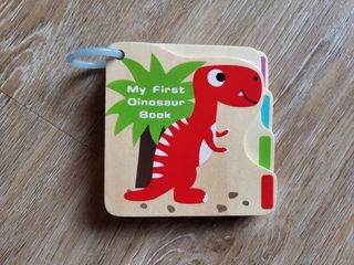 Libro madera dinosaurios