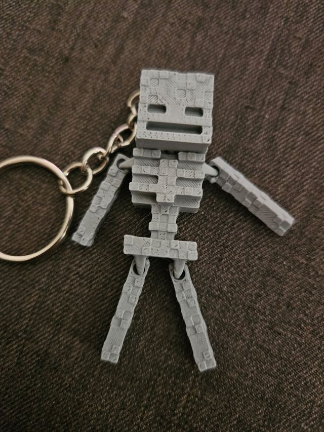 Portachiavi scheletro minecraft