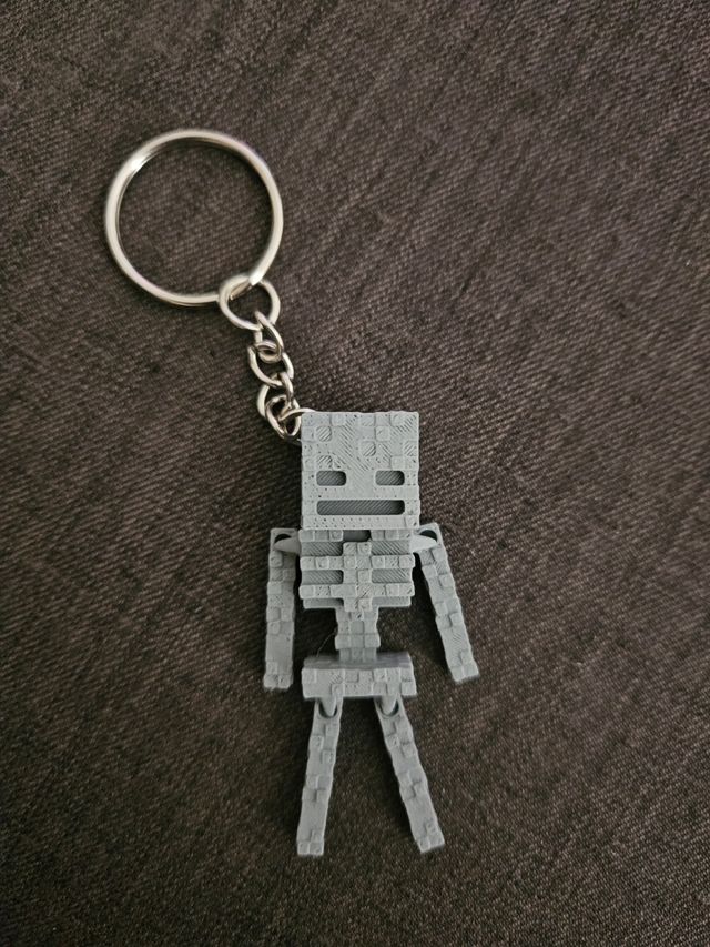 Portachiavi scheletro minecraft