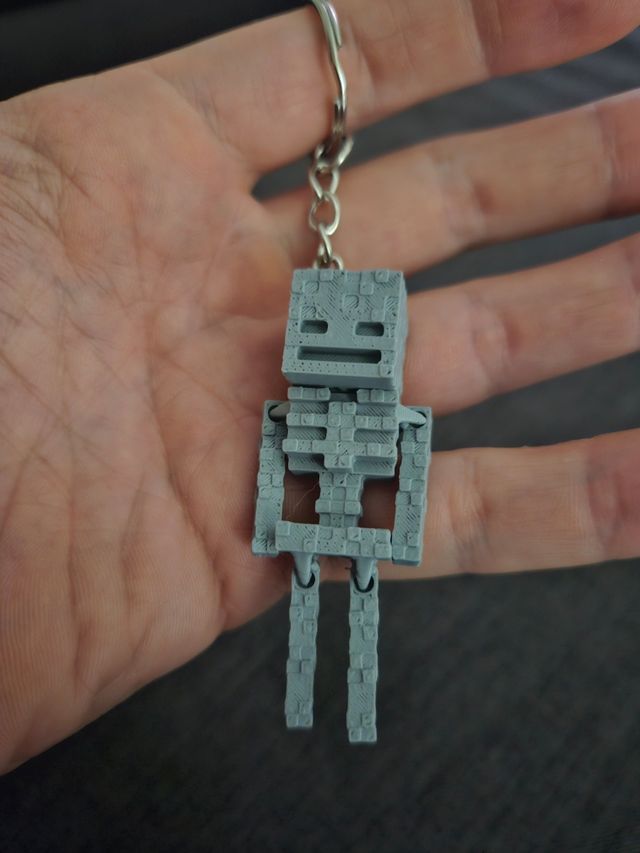 Portachiavi scheletro minecraft