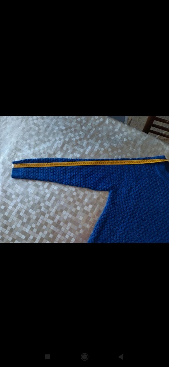 Maglione invernale blu elettrico donna uomo OVS bl