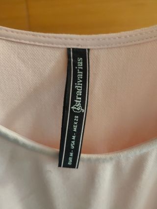 Vestido corto rosa palo