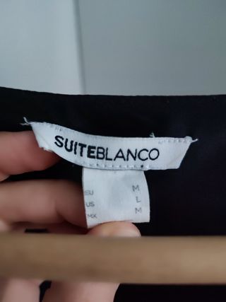 Vestido negro talla M de Blanco