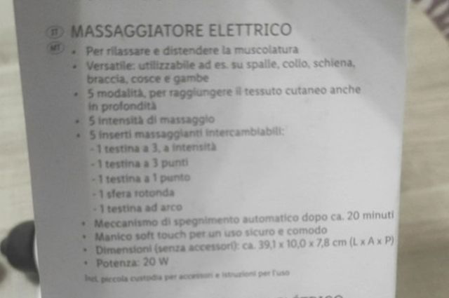 Massaggiatore elettrico