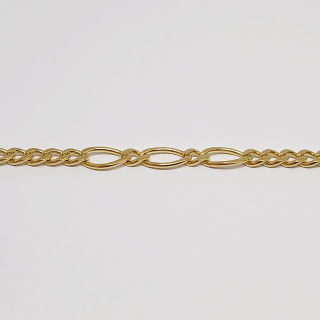 Cadena Oro Eslabón Combinado