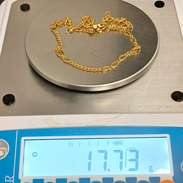 Cadena Oro Eslabón Combinado