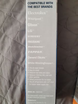 Filtro d'acqua per frigoriferi