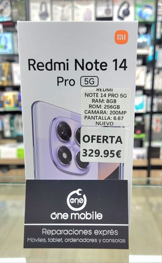REDMI NOTE 14 PRO 5G 8GB RAM 256GB NUEVO