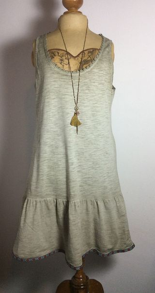 Vestido playero verde agua