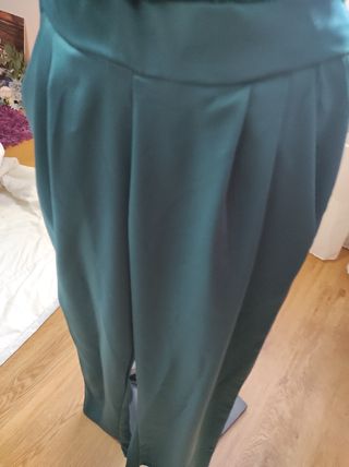 Calças e blusa ,azul petróleo