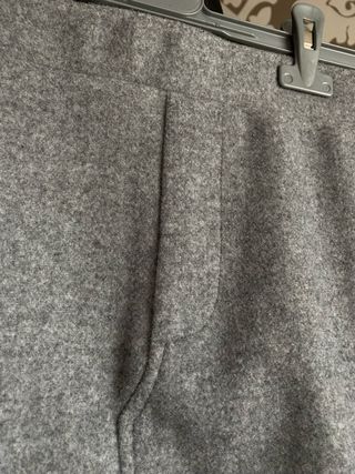 Falda midi gris invierno Mango