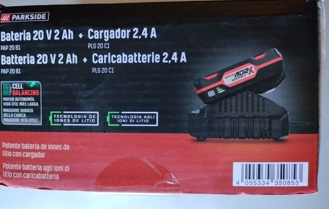 Batería y cargador iones de litio PRECINTADO