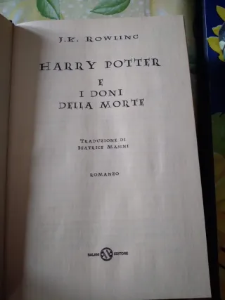 Libri Harry Potter saga completa edizione del 2001