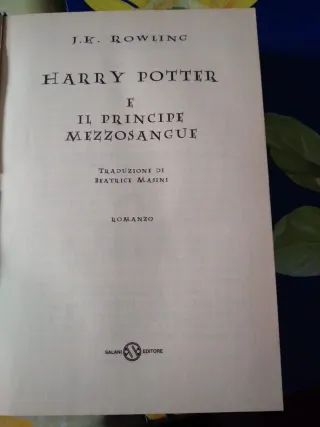 Libri Harry Potter saga completa edizione del 2001