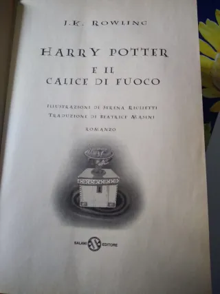 Libri Harry Potter saga completa edizione del 2001