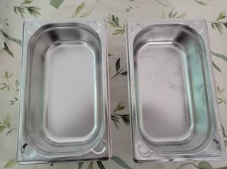 Bandejas acero inoxidabe.