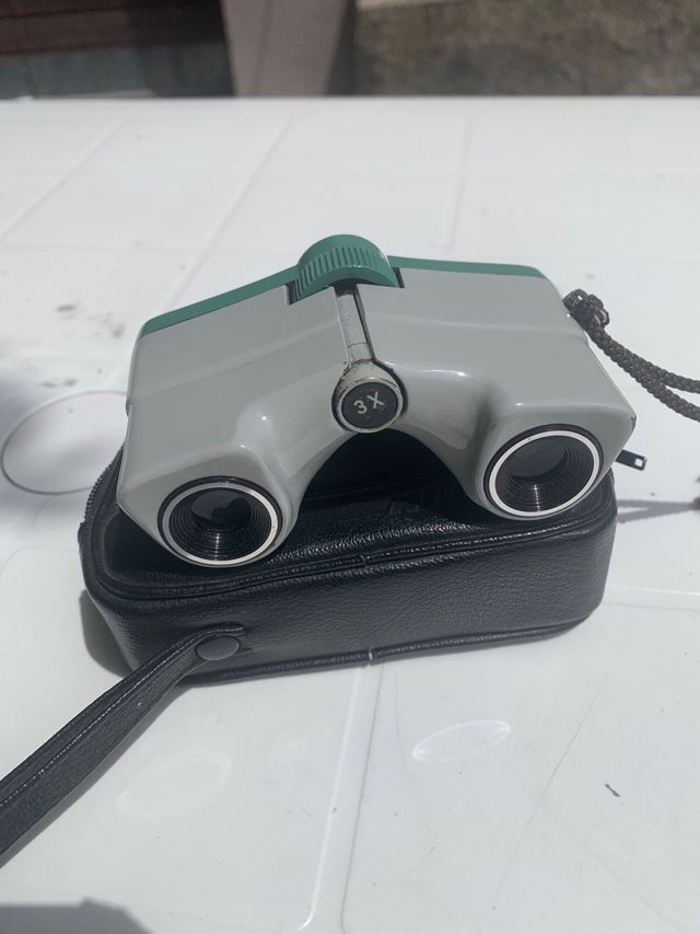Binocolo vintage Nikon con custodia