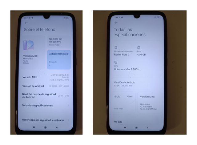 OFERTA! Móvil Smartphone Xiaomi redmi note 7