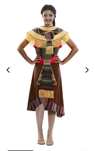 Disfraz de mujer azteca