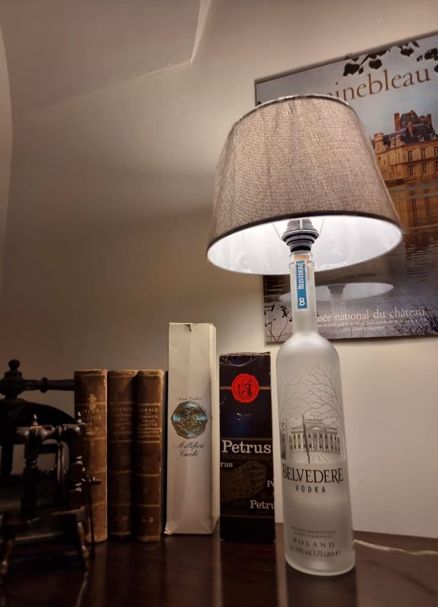 Lampada bottiglia Belvedere Magnum