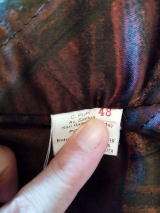 Chaqueta de piel marrón hombre 