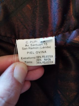 Chaqueta de piel marrón hombre 