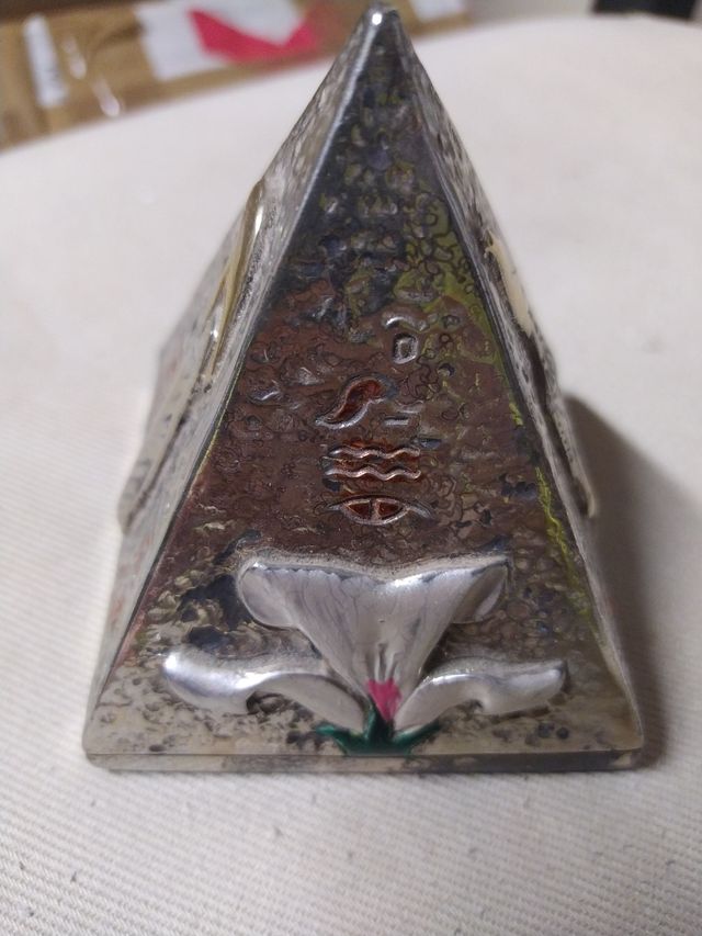 Orologio da tavolo in argento