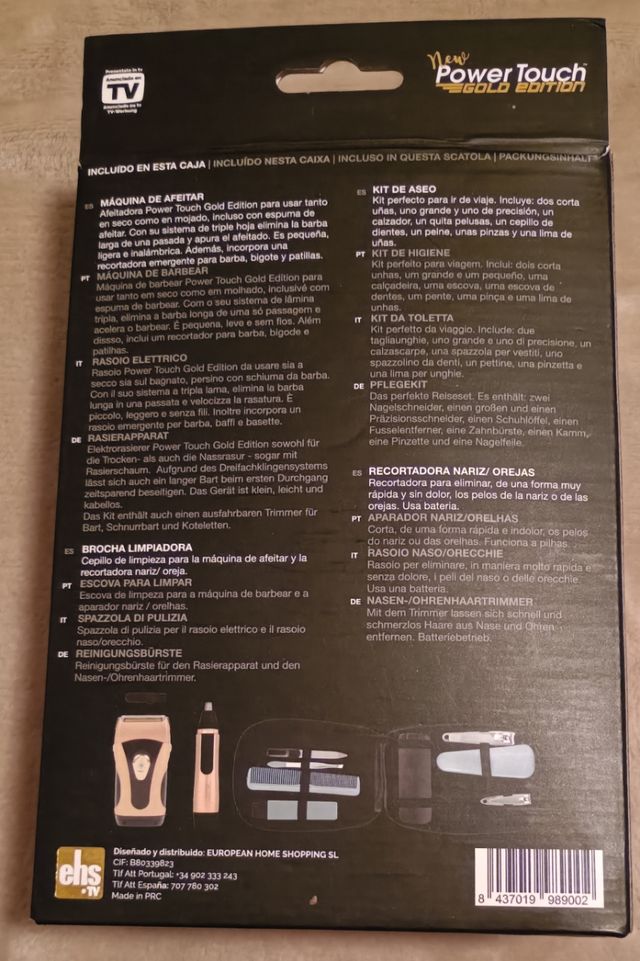 MAQUINA DE AFEITAR Y RECORTA DORA NUEVA