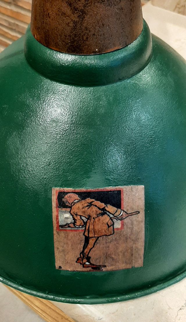 Lámpara metálica vintage billar.