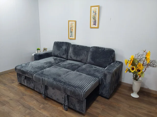 OFERTA: Sofa chaiselongue con arcon y portavaso-LU