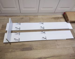 Perchero pared con 8 ganchos