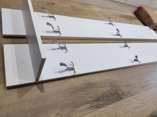 Perchero pared con 8 ganchos