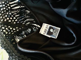 Vestido feria flamenca flecos negro elegante