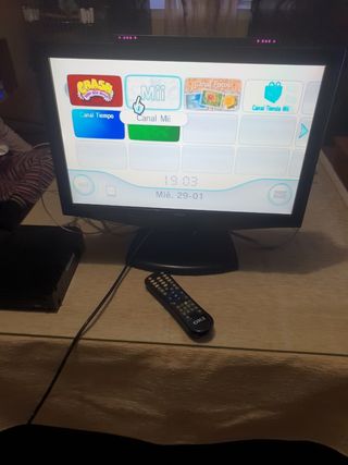 Wii Completa Con TV de 19 OKI (OFERTA)