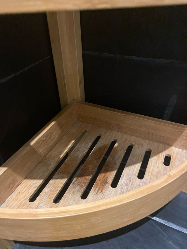 Estantería de ducha en bambú