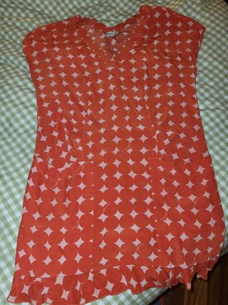Vestido bimba y lola naranja coral