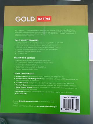 GOLD B2 First Coursebook + eBook (Pearson) - Nueva