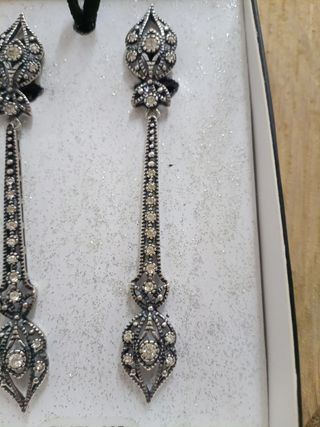 Pendientes de plata antiguo 