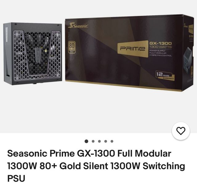 Seasonic Prime GX1300 1300W 80 Plus Gold Modular
